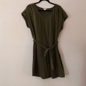 NWOT Sonoma Green Cotton Dress, XL